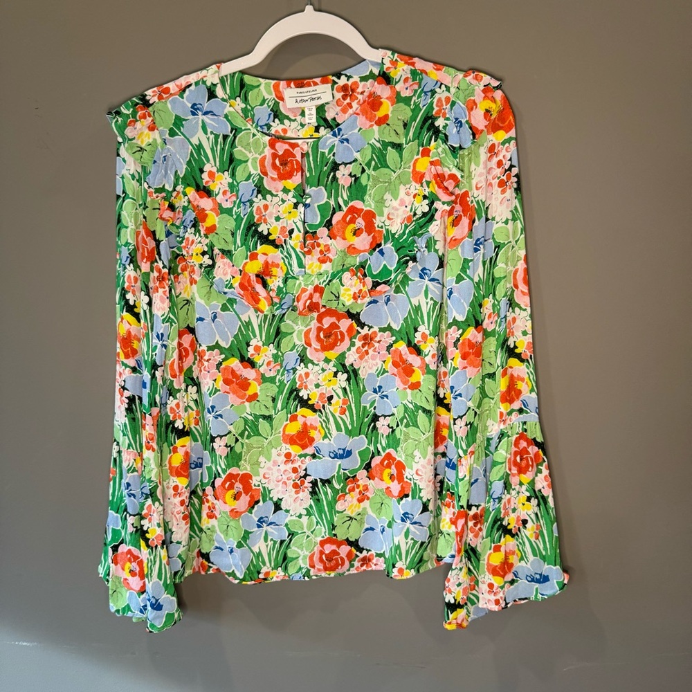 Paris Atelier & Other Stories Floral Blouse, Women’s Size 6, GUC